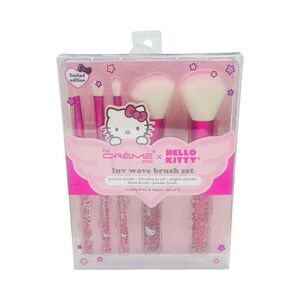 The Crème Shop x Hello Kitty Luv Wave Brush Set - 5 Brushes